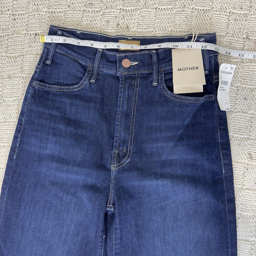 Mother The Hustler Roller Sneak Jeans In Off Limits High Rise Wide Leg Sz 26 NWT - Picture 11 of 15